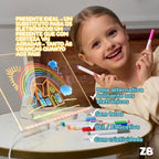 Lousa Mágica LED LuzPad™ - Tablet Infantil Educativo Anti - Telas - ZBaby