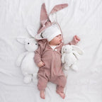 Macacão Bebê Inverno com Zíper e Capuz de Coelho - ZBaby