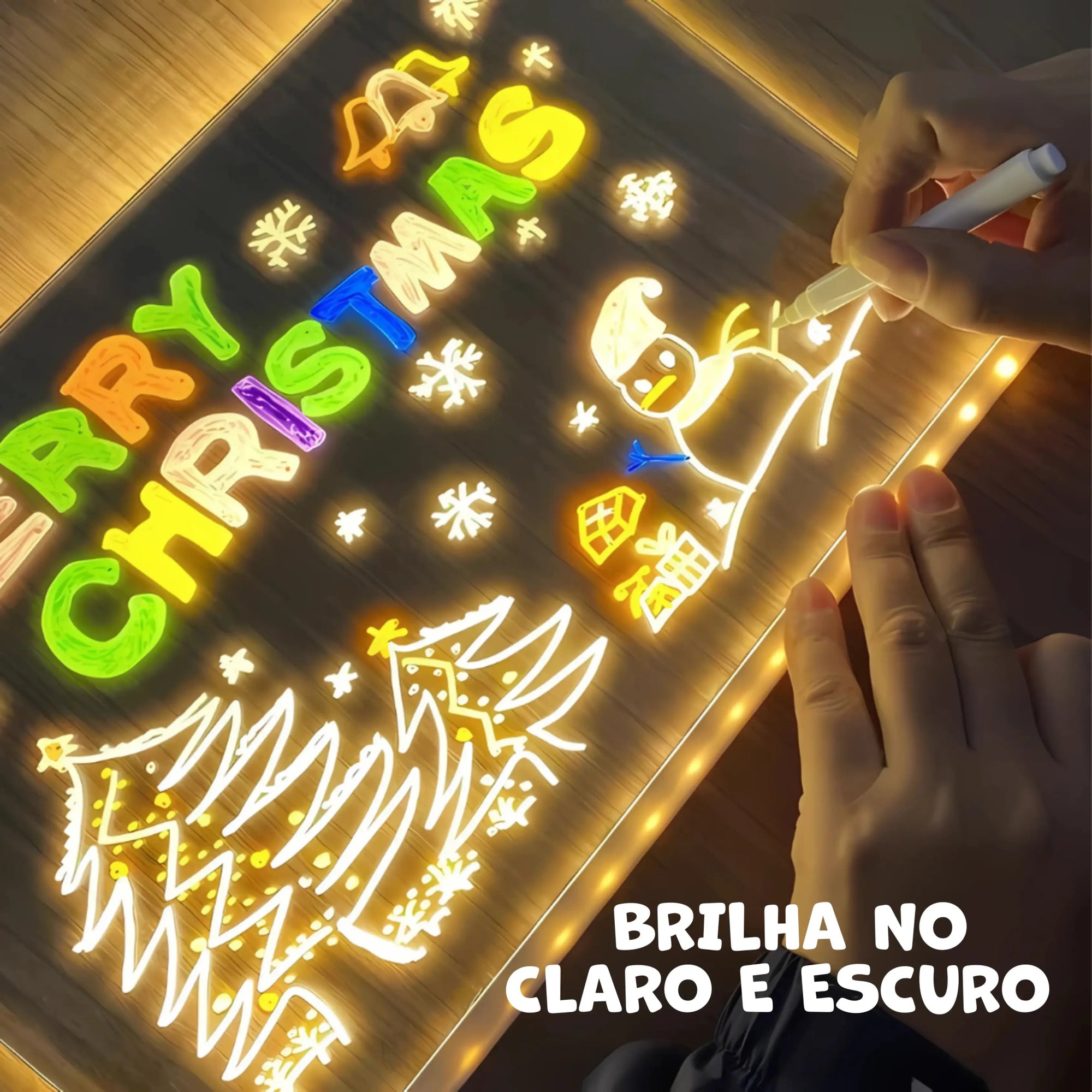 Quadro Mágico para Desenhar com Luz LED Infantil - ZBaby