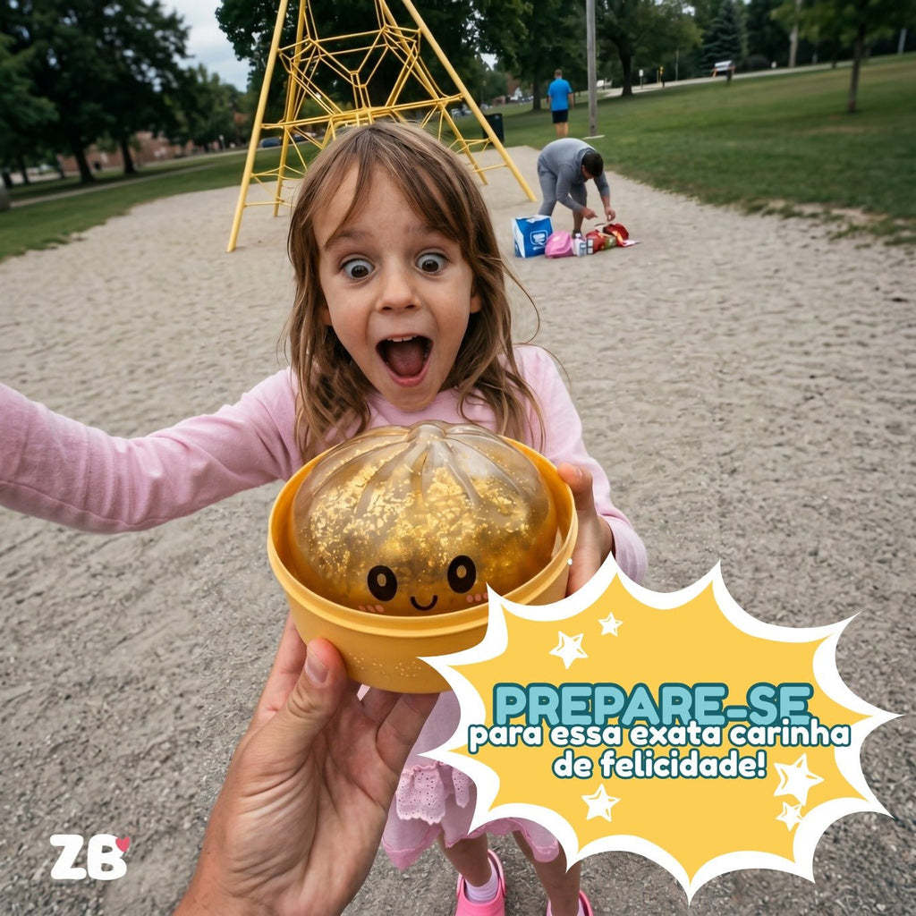 Squishy Pãozinho Surpresa: Brinquedo Sensorial Antiestresse Infantil - ZBaby