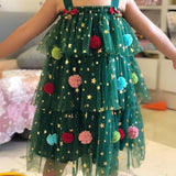Vestido Árvore de Natal Infantil Verde