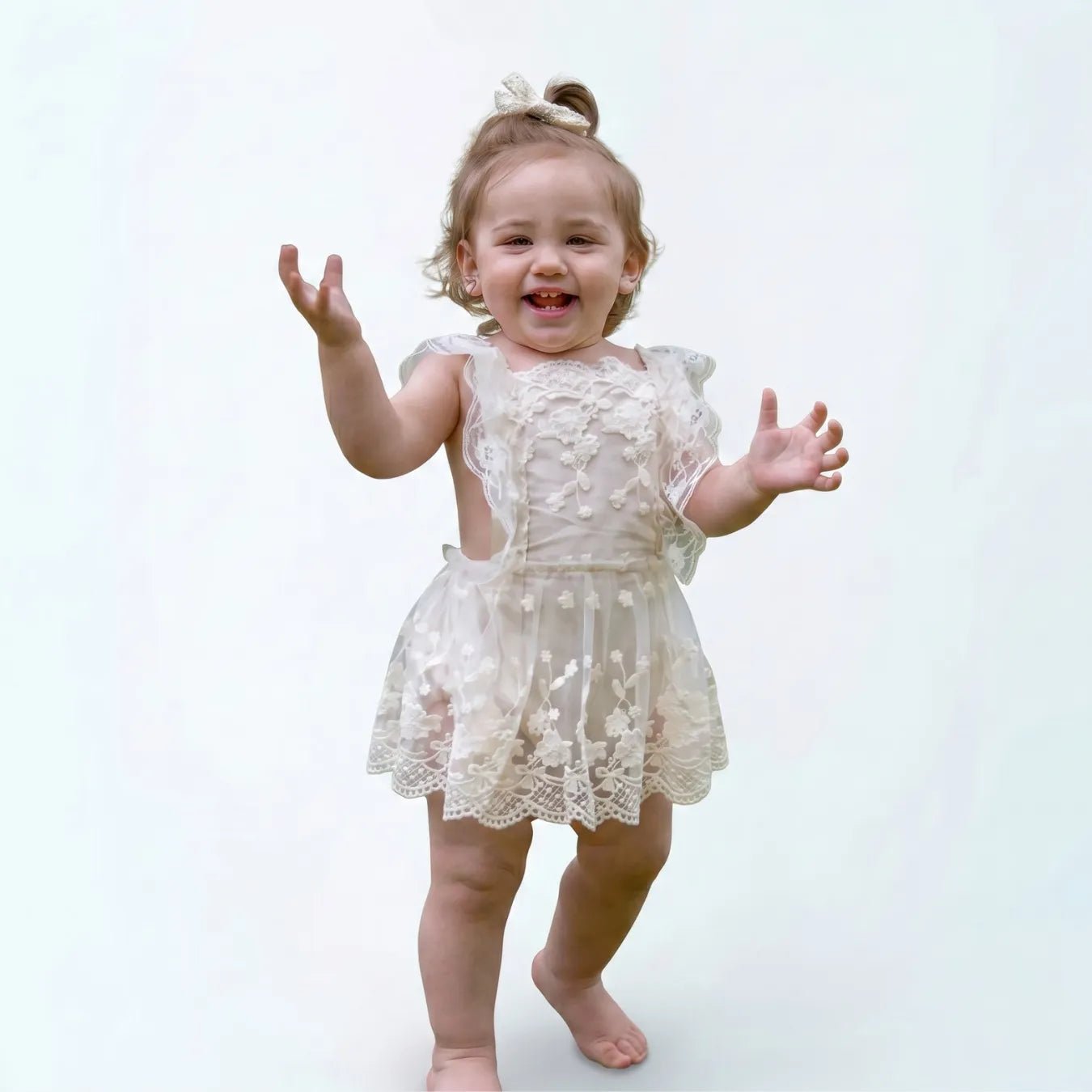 Vestido de Renda Bebê Menina - ZBaby