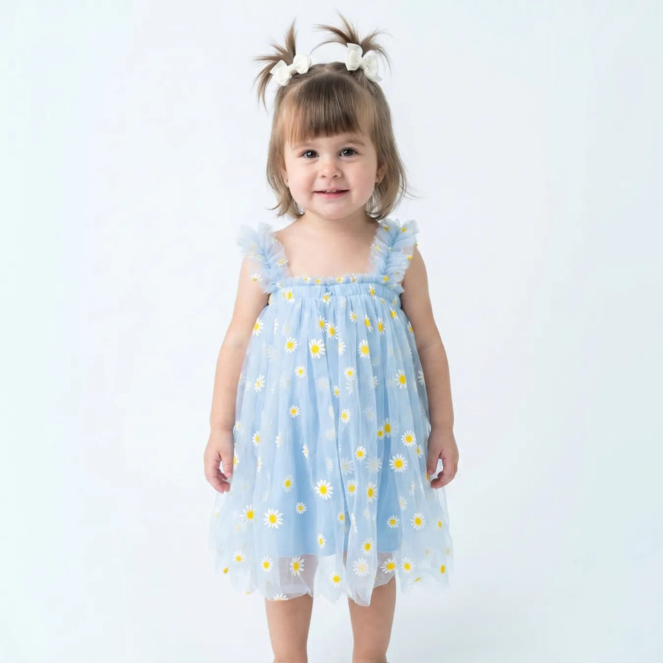 Vestido Floral Infantil Margaridas de Festa - ZBaby