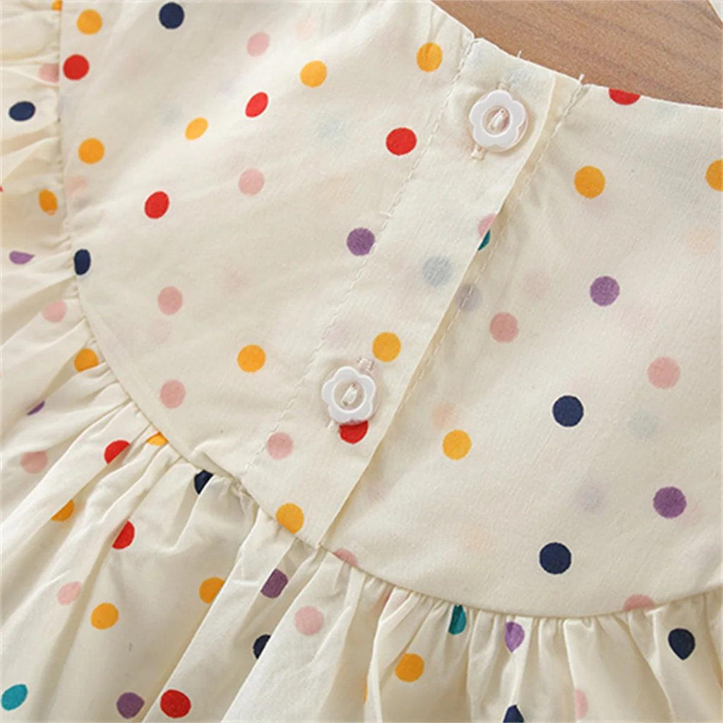 Vestido Infantil Bolinhas Bebê Menina - ZBaby