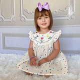 Vestido Infantil Bolinhas Bebê Menina