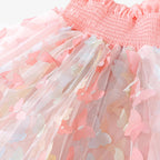 Vestido Infantil Borboletas Rosa para Festa - ZBaby